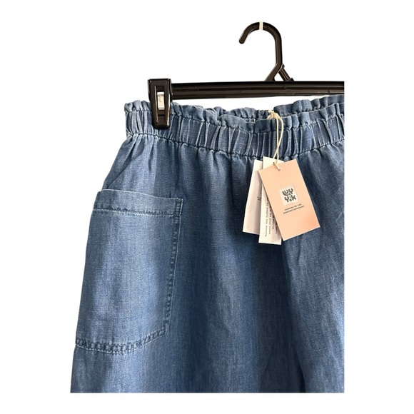 NWT Lucy & Yak Blue Wide Leg Jeans in Blue - Picture 5 of 7